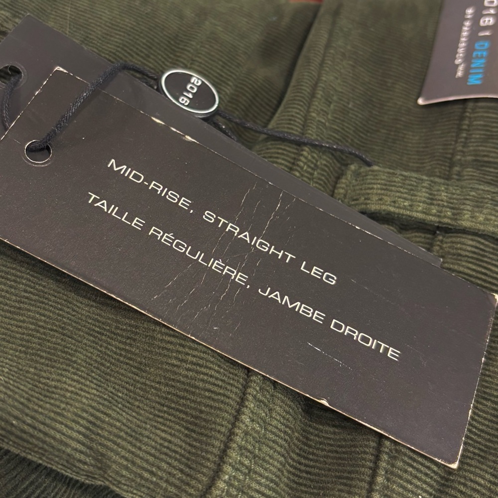 Parasuco olive corduroy pants, NWT - Picture 5 of 5